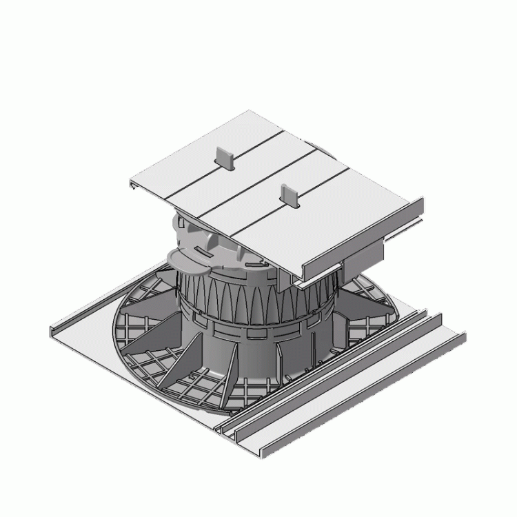 Uchwyt dolny do zabudowy bocznej z płyt